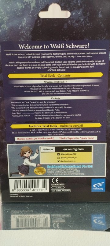 Weiss Schwarz - Trial Deck+ Ver. Anglaise - The fruit of Grisaia.