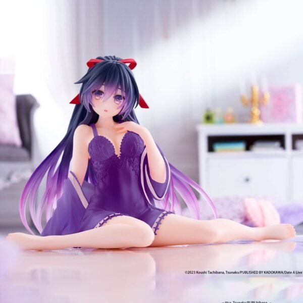 DATE A LIVE V - DESKTOP CUTE FIGURE - YATOGAMI TOHKA NIGHTWEAR RENEWAL Purple Ver.