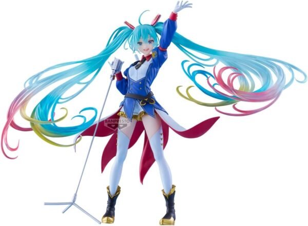 Hatsune Gundam 01 Gundam x Hatsune - Figurine Miku 45th Anniversary Gundam Collaboration, Banpresto Evolve
